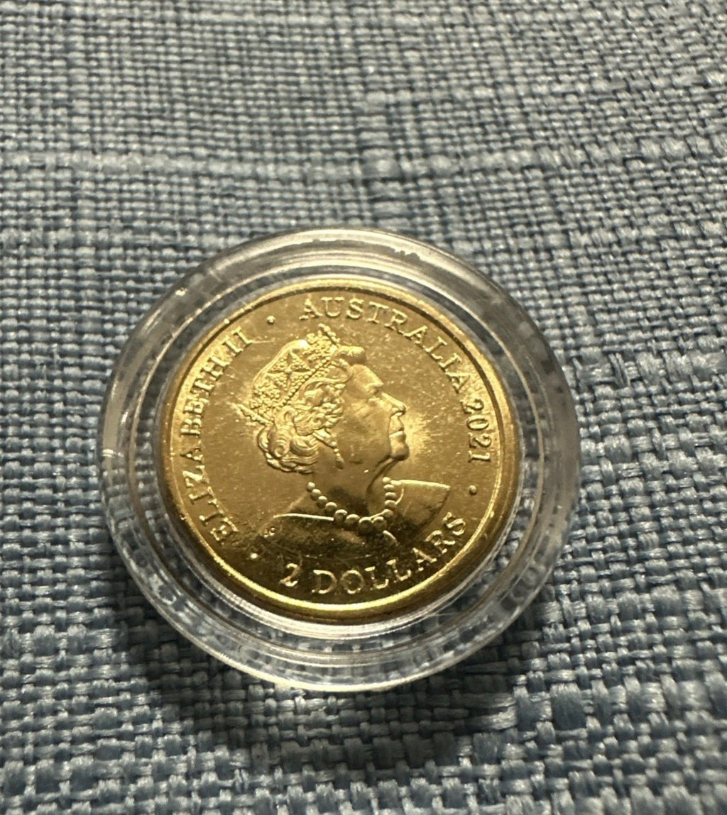 2021 Aboriginal Flag UNC $2 coin in capsule